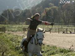 foto di Tir à l'arc à cheval