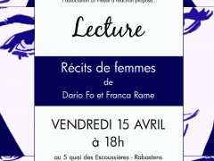 Foto Lecture à 5 voix d'extraits de « Récit de femme » de Dario Fo