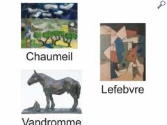 photo de Peintures de Christine Chaumeil et Jean-Marc Lefebvre, sculptures de Roch Vandromme